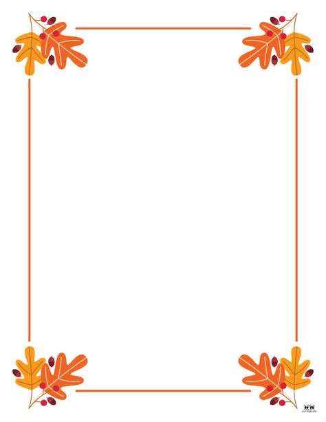 Choose from 41 unique and FREE Thanksgiving borders and frames for every paper use imaginable during the month of November. Print from home! Fall Boarder Designs, Thanksgiving Borders Free Printable, Thanksgiving Borders And Frames, Thanksgiving Border, Autumn Leaves Border Design, Paper Picture Frames, Autumn Frame, Fall Borders, Paper Picture