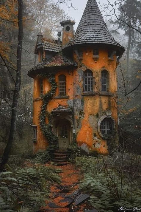 Fairytale Houses, Witches House, Storybook House, Fairytale House, Storybook Homes, Creepy Houses, Old Abandoned Houses, Castle House, Fantasy House