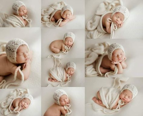 Newborn Photo Pose, Studio Newborn, Newborn Bonnet, Newborn Studio, Newborn Wrap, Newborn Twins, Baby Poses, Newborn Poses, Newborn Posing