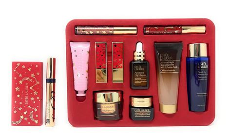 ESTE LAUDER 11-Pc. Este Lauder Blockbuster Gift Set Glow Warm2023 Estee Lauder Gift Set, Extreme Mascara, Estee Lauder Bronze Goddess, Estee Lauder Lipstick, Este Lauder, Ruby Quartz, Estee Lauder Advanced Night Repair, Estee Lauder Makeup, Advanced Night Repair