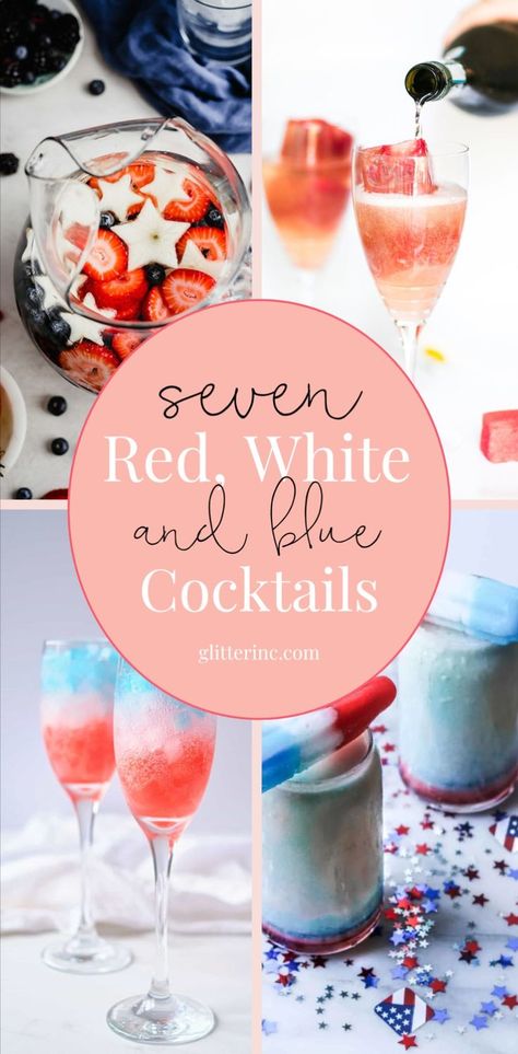 Celebrate with style using our red white and blue drinks, perfect for any patriotic occasion like 4th of July or Memorial Day. These festive, cold, and frozen cocktails are not only refreshing but also a great addition to your holiday celebrations. Check out these Memorial Day drink recipes and find the perfect blend to keep your guests cool and satisfied! Memorial Day Drinks, Blue Cocktail Recipes, Memorial Day Cocktails, Red White Blue Cocktail, Red White And Blue Drinks, Patriotic Drinks, Blue Drinks, Frozen Cocktails, Blue Cocktails