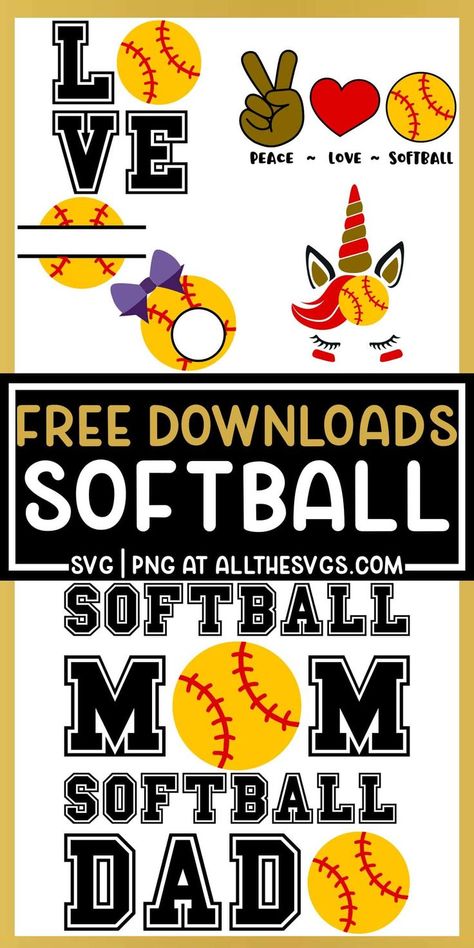 Softball Svg Files, Bottle Home Decor, Round Monogram, Softball Mom Svg, Softball Svg, Cricut Explore Projects, Friend Crafts, Stencil Printing, Team Mom