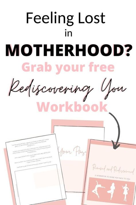 It's common to feel like you've lost yourself since becoming a mother - and in fact we'll never be the same person. In this free guide I show you the steps I've taken to feel more like myself again and feel like I'm more than a mom.#motherhood #momguilt #momidentity #identitycrisis #moms #workingmoms #lostinmotherhood #newmomtips #postpartumdepression Preparing For Motherhood, Motherhood Journal Prompts, Prepare For Motherhood, Motherhood Mental Load, Mental Load Of Motherhood, Postpartum Health, Keep The Peace, Free Workbook, Mom Guilt