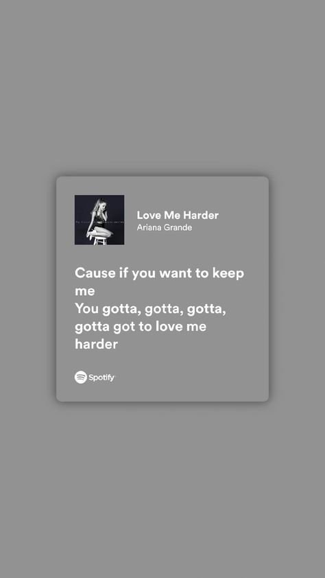 Love Me Harder Spotify, Ariana Grande Love Lyrics, Spotify Lyrics Ariana Grande, Love Me Harder Ariana Grande, Ariana Grande Spotify Lyrics, Ariana Grande Love Me Harder, Ariana Grande Songs Lyrics, Reception Playlist, Ariana Grande The Weeknd