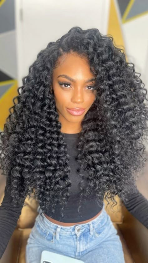 Brown Curly Crochet Hair, Bobbi Boss Crochet Hair, Havana Curls Crochet Braids, Crochet Deep Wave Hairstyles, Long Wavy Crochet Hairstyles, Crochet Wand Curls, Kima Ripple Deep Crochet Hairstyles, Curly Crochet Hairstyles, Human Crochet Hair