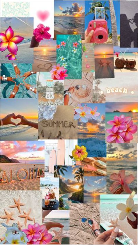 #preppy #beachy #summer vibes #wallpaper Preppy Beach Aesthetic Wallpaper, Beach Wallpaper Preppy, Preppy Wallpaper Tropical, Preppy Hawaiian Wallpaper, Preppy Wallpaper Hawai, Summer Vibes Wallpaper, Aestethic Wallpaper, Beach Theme Birthday Party, Beachy Wallpapers