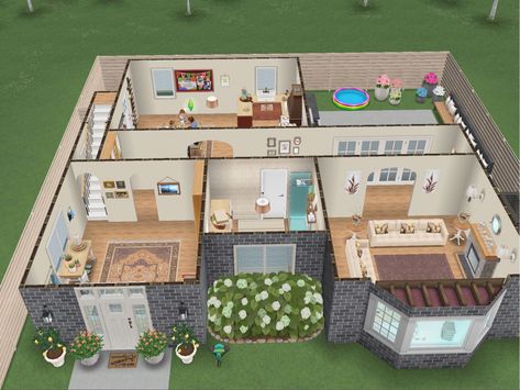 Ix Landgraab Sims 4 Layout, Sims Freeplay House Ideas Layout 1 Story, Sims 4 Floorplan Big Family House, Sims Freeplay House Plans, Sims Freeplay House Layout, Sims Free Play House Ideas, Sims Freeplay Floor Plans, Sims Freeplay Mansion Floor Plans, Sims Freeplay House Ideas Layout