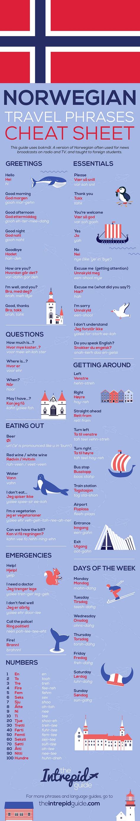 Norwegian Phrases, Norway Vacation, Norway Trip, Norway Travel Guide, Norway Cruise, Norway Language, Travel Phrases, Longyearbyen, Travel Free