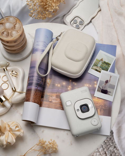 Available in Misty White 🤍⭐ Instax Liplay, Instax Mini Liplay, Instax Camera, Photo Games, Instant Photo, Retro Gadgets, Purse Essentials, New Jeans Style, Instant Photos