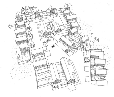 Suburban Planning, Social Housing Architecture, Architecture Site Plan, Urban Design Graphics, Rural Architecture, Schematic Design, Architecture Concept Diagram, Arch Model, Landscape Plans