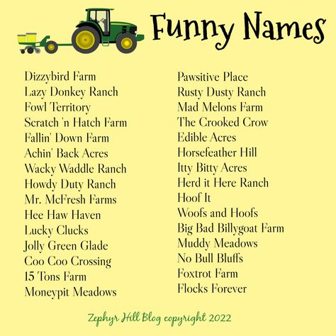 How to Name Your Farm or Ranch Stardew Farm Name Ideas, Hay Day Farm Name Ideas, Names For Farms, Cute Farm Names Stardew Valley, Stardew Valley Farm Names Ideas, Farm Names Stardew Valley, Cute Stardew Valley Farm Names, Farm Names Ideas Stardew Valley, Stardew Valley Farm Name Ideas