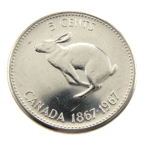 1967 Canada Five 5 Cents Nickel Brilliant Uncirculated New Coin Fresh From Roll A259 Brilliant uncirculated nickels fresh from a new roll. Coins will vary slightly since each item is unique; but all come from the same uncirculated roll. Stock photo was taken from a coin from this roll. For its protection, coin will be placed in a 2x2 holder prior to shipping. See all photos for approximate condition. ------------------- SHIPPING ------------------- Regular Parcel, Light Packet, and Small Packet Bill Reid, One Dollar Bill, Canadian Coins, Rare Coins Worth Money, 5 Cents, Coins Worth Money, Coin Worth, Gold Bullion, One Dollar