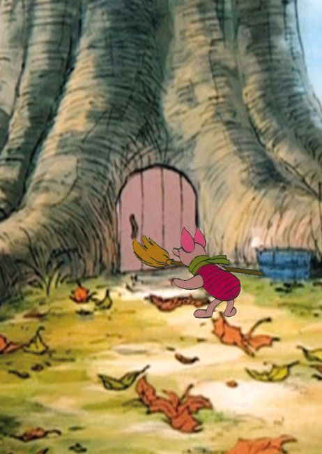 Production Cel and Master Background of Piglet from Winnie The Pooh And The Blustery Day Piglets House Winnie The Pooh, Piglet House, Piglet From Winnie The Pooh, Green Acres, 6th Birthday Parties, 6th Birthday, Featured Art, Cozy House, Cali