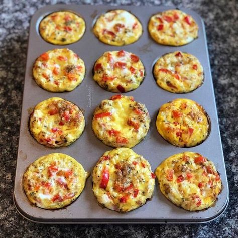 Ww Egg Muffins, Weight Watcher Breakfast, Weight Watchers Meals Dinner, Egg Muffins Recipe, Cooked Ham, Weight Watchers Tips, Ww Breakfast, Tin Recipes, Weight Watchers Recipes Desserts