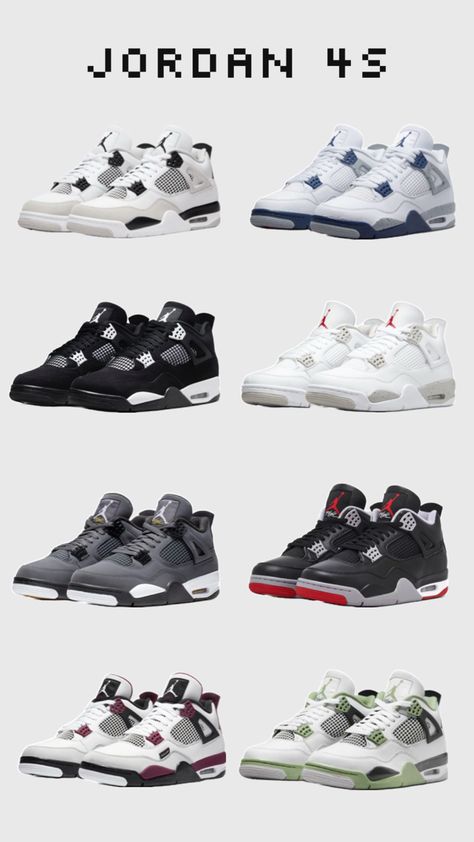 ❤️‍🩹😻 Jordan 4s Aesthetic, Jordan Aesthetic, Casual Shoes Women Sneakers, Pretty Sneakers, Cute Nike Outfits, Nike Fashion Shoes, Pretty Shoes Sneakers, Jordan Shoes Retro, Jordan 4s