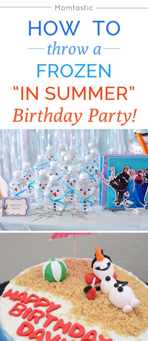 Olaf Birthday Party, Birthday Party Summer, Olaf Birthday, Carnival Parties, Frozen Bday Party, Disney Frozen Birthday Party, Frozen Summer, Disney Frozen Party, Frozen Themed Birthday Party