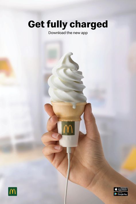 App Ads, Mc Donald's, Ads Creative Advertising Ideas, 광고 디자인, Creative Advertising Design, Creative Advertising Campaign, Publicidad Creativa, Food Advertising, Makanan Diet