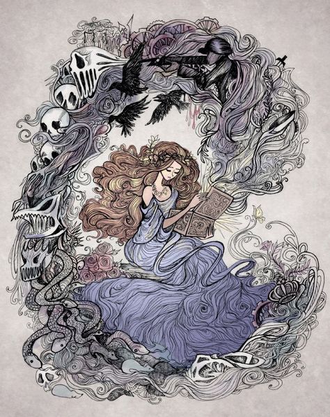 Pandora's Box Tattoo, Pandora's Box Art, Skulls And Bones, Fairytale Illustration, Mythology Art, Pretty Art, Dark Art, Drawing Inspiration, Amazing Art