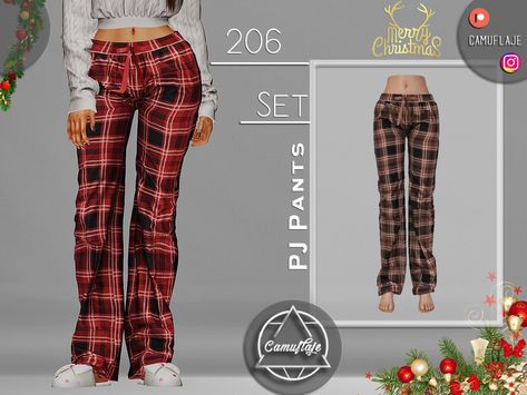 The Sims Resource - SET 206 - PJ Pants The Sims 4 Cc Sweatpants, Sims 4 Cc Oversized Clothes, Cargo Pants Sims 4 Cc, Sims 4 Cc Sweatpants, Sims 4 Clothing Sets, Sims 4 Tsr, Sims 4 Black Hair, Merry Christmas And Happy Holidays, Sims 4 Family