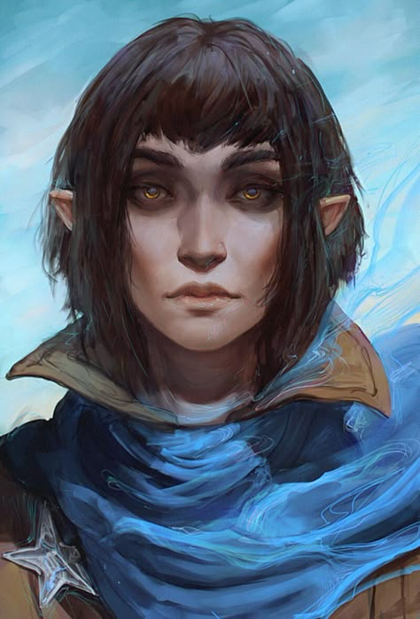 Baldur's Gate Portraits, Elf Female, Dnd Elves, Half Elf, D D Character Ideas, Fantasy Role Playing, Roleplay Characters, Fantasy Portraits, Fantasy Races