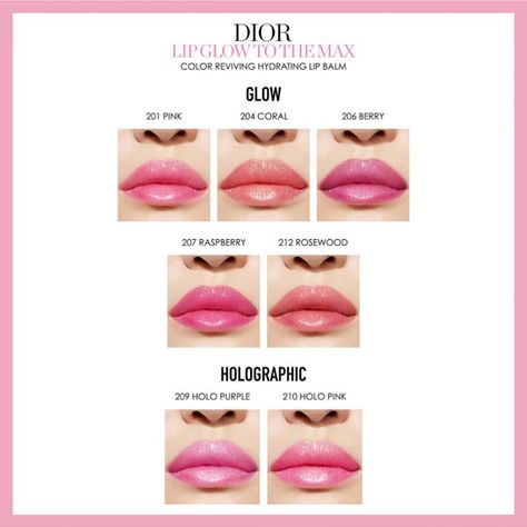 Dior Spring 2019 SHOP NOW - Beauty Trends and Latest Makeup Collections | Chic Profile Dior Lip Glow Swatch, Dior Lip Glow Balm, Raspberry Images, Dior Lip Balm, Glow Balm, Dior Lip, Dior Lip Glow, Hydrating Lip Balm, Best Lipsticks