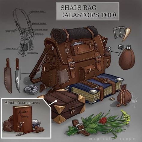 Props Concept, Magic Bag, Camping Hacks Diy, D D Items, Anime Demon Boy, Dnd Dragons, Fantasy Props, Skateboard Girl, Dungeons And Dragons Homebrew