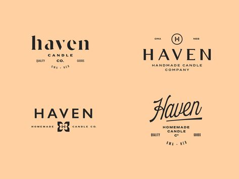 Haven Logo, Candle Company, Homemade Candles, Saint Charles, Logo Concept, Show And Tell, Creative Professional, Global Community, Concept Design