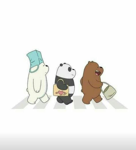 3 Bare Bears, Polar Bear Cartoon, We Bare Bears Wallpapers, Best Friends Cartoon, Cartoon Network Shows, Mickey Mouse Art, Bear Tattoo, Friend Cartoon, We Bear