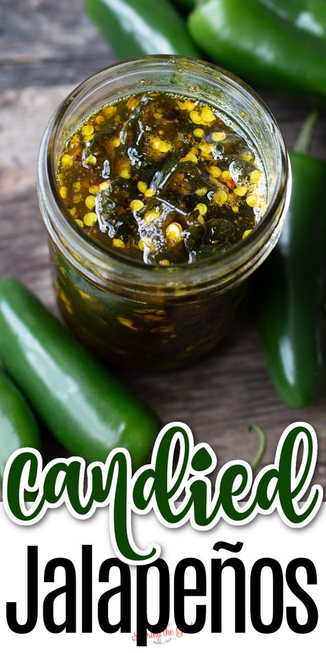 Cowboy Candy, Pickled Jalapenos, Candied Jalapenos, Jalapeno Recipes, Garden Recipes, Pickling Recipes, In A Jar, Fermented Foods, Canning Recipes