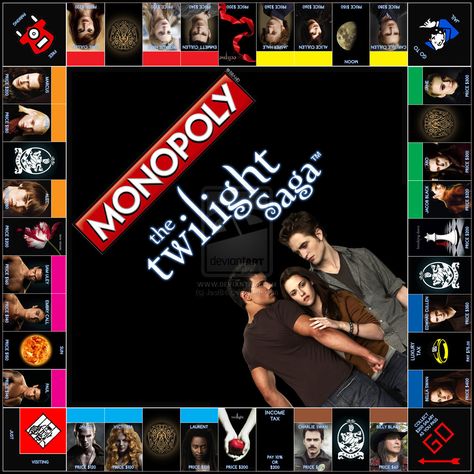 Twilight Monopoly Twilight Fan Art, Harry Potter Vs Twilight, Twilight Party, Twilight Jokes, Monopoly Board Game, Please Don't Go, Twilight Quotes, Twilight Saga Series, Twilight Funny