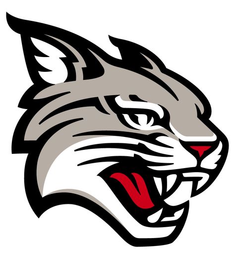 Davidson Wildcats Logo Primary Logo (2023-Pres) - Primary wildcat head logo in red, gray, black, and white. The redrawn wildcat head showcases the mascot in a new, more dynamic 3/4 profile view. Ears back and teeth drawn, the wildcat captures the energy and ferocity of Davidson`s student-athletes. Davidson College introduced new academic & athletic marks in August 2023 to showcase the college`s strong community. The redesigned wildcat image features edges and angles reflective of the lettering Football Vinyl Decal, Teeth Drawing, Wildcats Logo, Mascot Logos, Sport Logos, Sport Logo Design, Helmet Logo, Decal For Car, Sports Logo Design