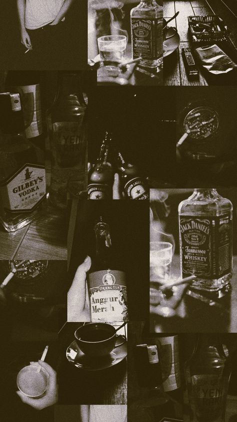 Jack Daniel Aesthetic, Aesthetic Notes, Aesthetic Things, Black And White Wallpaper, Jack Daniels Whiskey Bottle, White Wallpaper, Aesthetic Vintage, Wallpaper Aesthetic, Whiskey Bottle