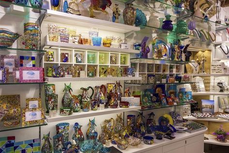 Murano glass shop. Venice, Italy - May 29, 2015: Murano glass artworks on displa , #Ad, #Venice, #Italy, #shop, #Murano, #glass #ad Murano Burano Venice Italy, Luxury Murano Glass Jewelry Gift, Modern Murano Glass Jewelry Gift, Venice Glass, Venice Glass Murano, Italy Holidays, Artwork Display, Glass Artwork, Venice Italy