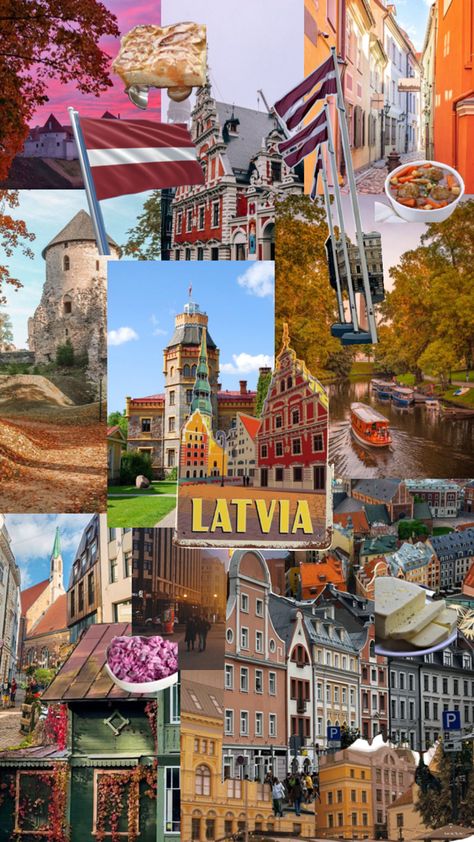 #collage #aesthetic #travel #country #viralpost #Latvia #LatvianCheese #LatvianFood #culture Baltic Countries, Travel Collage, Aesthetic Travel, Travel Souvenirs, Travel List, Riga, Latvia, Travel Bucket List, Travel Aesthetic