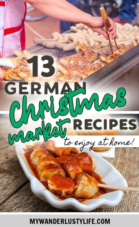 Authentic German Appetizers, German Waffles Recipes, German Christmas Meal, Christmas Recipes From Around The World, German Holiday Recipes, German Christmas Food Dinner, Germany Food Recipes, Stollen Recipe Germany, International Christmas Recipes