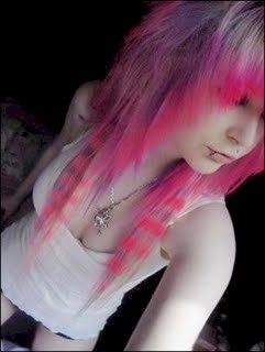 cotton candy, and unique light coontail/ Raccoon Tail Hair, Emo Scene Girls, Scene Punk, Emo Scene Hair, Scene Girl, Scene Queens, Emo Hair, Scene Girls, Scene Fashion