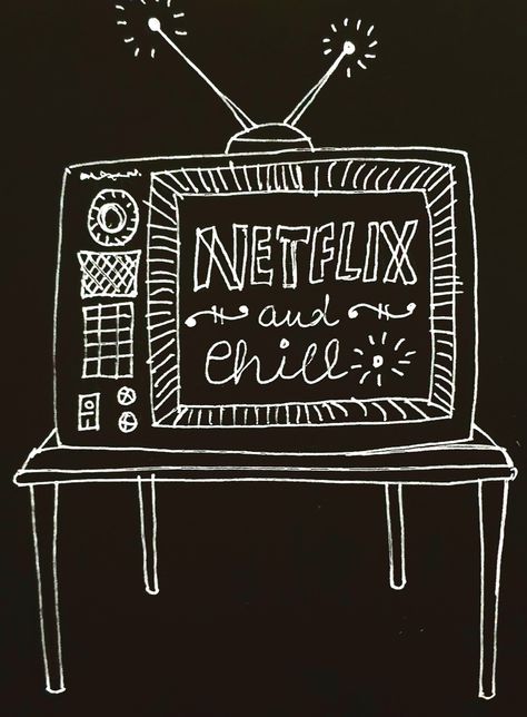 Doodle Simple, Netflix Chill, Daily Doodle, Netflix And Chill, Simple Doodles, Chalkboard Quotes, Doodle Art, Art Quotes, Chalkboard Quote Art