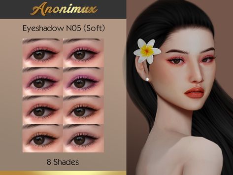 Sims 4 Asian Makeup, Mod Eyeshadow, Cc Makeup, Los Sims 4 Mods, Glossy Eyeshadow, Sims 4 Cc Eyes, Sims 4 Cas Mods, The Sims 4 Skin, Makeup Cc