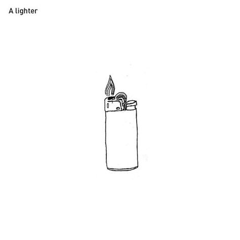 Simple Lighter Tattoo, Ciggerate Tattoo Ideas, Cigeratte Tattoo, Bic Lighter Tattoo, Lighter Tattoo Minimalist, Ciggerate Tattoo, Lighter Drawing Simple, Lighter Tattoo Design, Object Tattoos