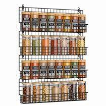 Spice Rack Wall, Hanging Spice Rack, Kitchen Pantry Doors, Spice Jar Storage, Kitchen And Pantry, Wall Mounted Spice Rack, Spice Rack Organiser, Organizing Wires, Storage Racks