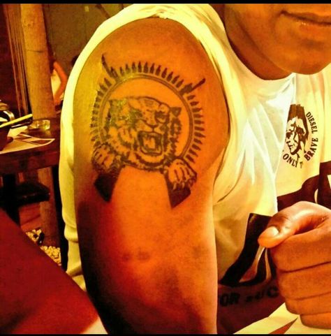 TAMIL TIGER Tamil Tiger Tattoo, Tamil Tigers, Tamil Tattoo, Tiger Tattoo, Tattoo Inspo, Cute Tattoos, Tigers, Skull Tattoo, Tatting