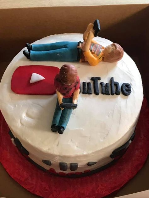 Cake Design For 8 Year Boy, 12 Year Birthday Party Ideas Cake, Cake Designs For 12 Year Boy, You Tube Birthday Cake, 12year Birthday Cake, Cake Ideas For 11 Year Boy, Cake Ideas For 8 Year Boy, Birthday Cakes For 10 Year Boy, Cake For 14th Birthday Boy