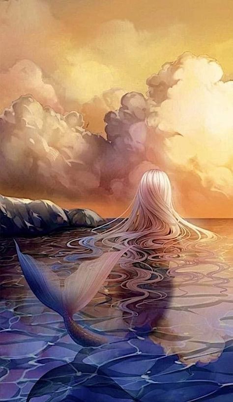 Cute Fantasy Art, Mermaid Stories, Anime Mermaid, Mermaid Artwork, Mermaid Wallpapers, Fantasy Mermaids, Mermaid Drawings, Mermaid Pictures, Mermaid Aesthetic