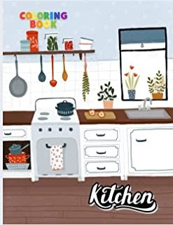 Vintage Kitchen Illustration, Home Interior Illustration, Kitchen Illustration Drawings, Kitchen Illustration Art, Drawing Kitchen, Modern Luxury Design, Kitchen Illustration, Illustration Kitchen, Kitchen Drawing