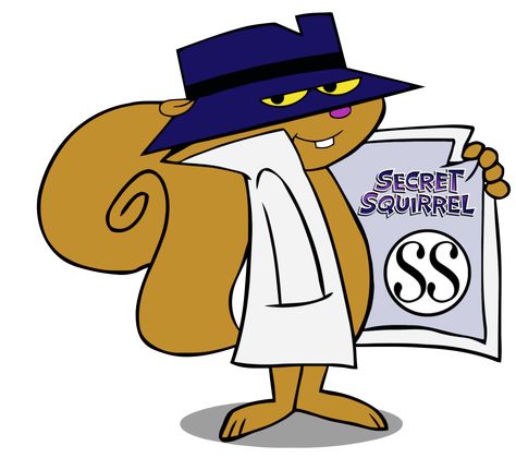 Secret Squirrel Saturday Cartoon, Secret Squirrel, Hanna Barbera Cartoons, Old School Cartoons, School Cartoon, Morning Cartoon, Code Name, Classic Cartoon Characters, Graffiti Characters