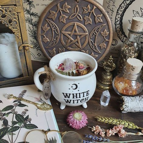 Witch Aesthetic Bedroom, White Witchcraft, Crystals Healing Grids, W.i.t.c.h Art, Lunar Witch, Occult Decor, Nature Witch, Green Witchcraft, Witch Cottage