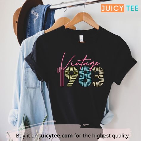 1983 Shirt, 1982 Shirt, 1982 Birthday, 40th Bday Ideas, 39th Birthday, 30th Birthday Shirts, Bday Gifts, 40th Birthday Shirts, Birthday Gift For Women