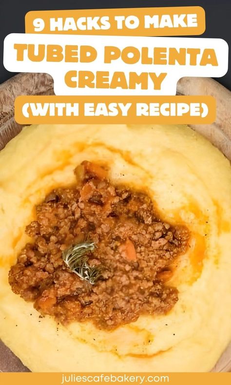 9 Hacks To Make Tubed Polenta Creamy (With Recipe) Polenta Tube Recipes Easy, Creamy Polenta From Tube, Tubed Polenta Recipes, How To Cook Polenta Tube, How To Make Polenta, Polenta Tube Recipes, Tube Polenta Recipes, Polenta Recipes Tube, Tube Polenta Recipe