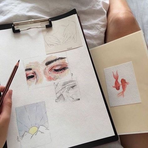 Drawing Ideas Aesthetic, Balayage Ombré, Art Sketches Doodles, Art Sketches Pencil, Art Hobbies, Book Drawing, Arte Sketchbook, Art Et Illustration, Art Style Inspiration