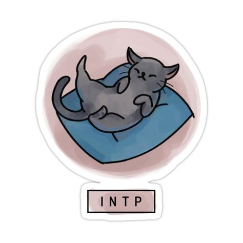 Decorate laptops, Hydro Flasks, cars and more with removable kiss-cut, vinyl decal stickers. Glossy, matte, and transparent options in various sizes. Super durable and water-resistant. Cat personification of an INTP Intp Mbti, Intp, Mbti, Vinyl Decal Stickers, Vinyl Decal, Independent Artist, Water Resistant, Vinyl, Cars